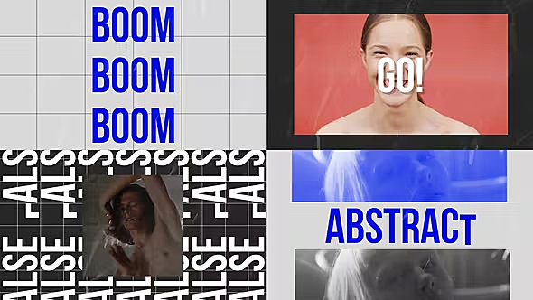 AE模板-时尚简约快闪动态抽象促销片头模板-Dynamic Abstract Promo